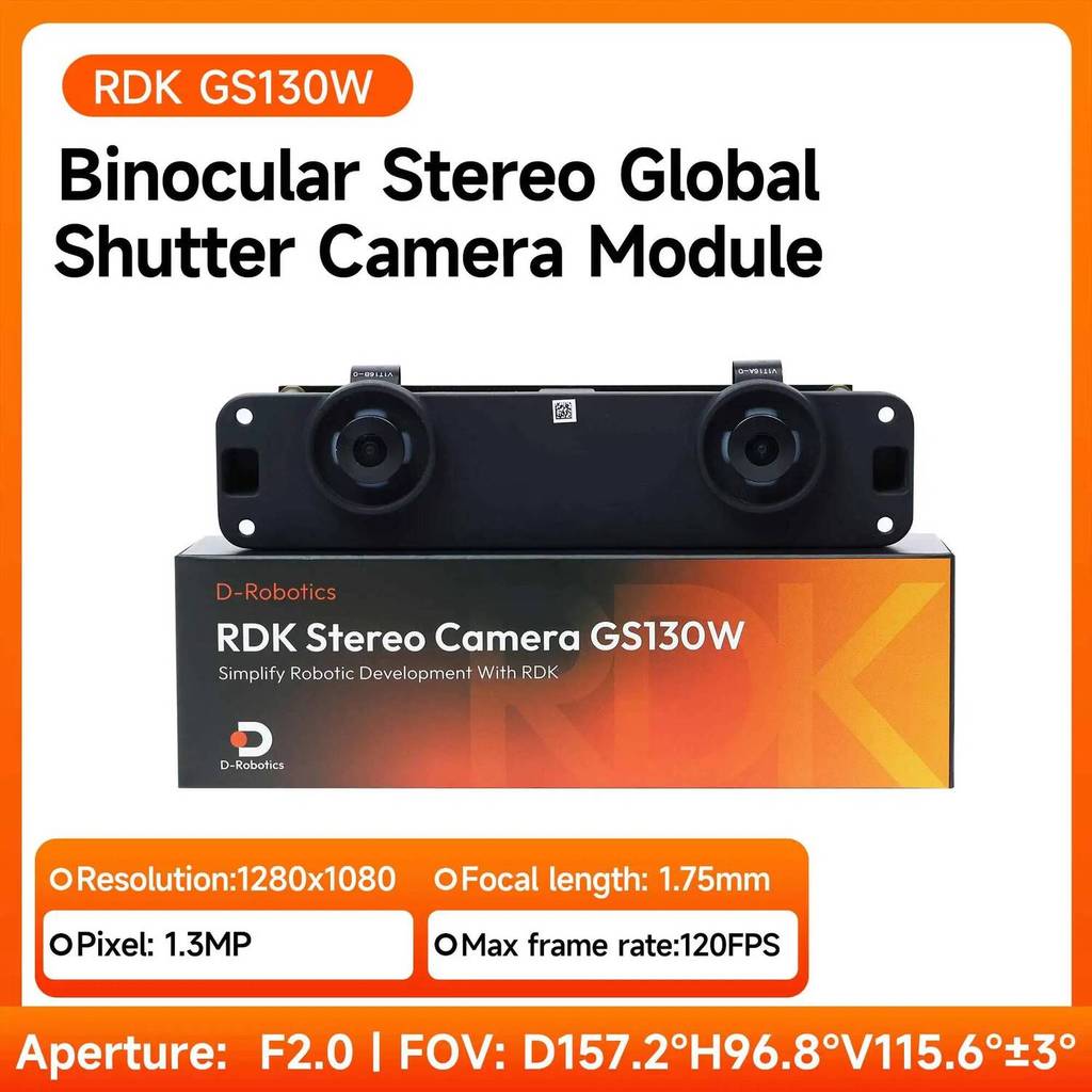 RDK GS130W สเตอริโอกล้องโมดูลกล้องส่องทางไกล Global Shutter กล้อง 1280 . 1080 สําหรับหุ่นยนต์ Vision