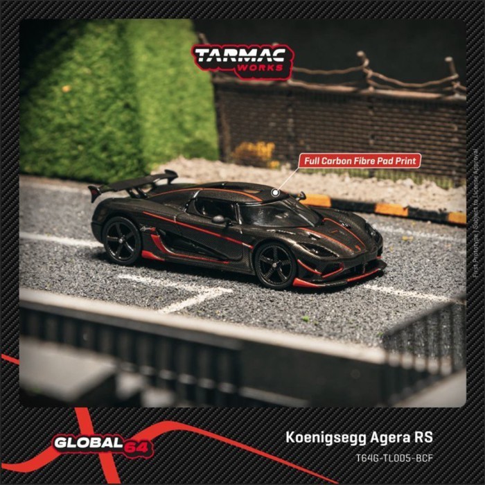 TW 1: 64 Koenigsegg Koenigsegg Agera RS โมเดลรถโลหะผสม TarmacWorks