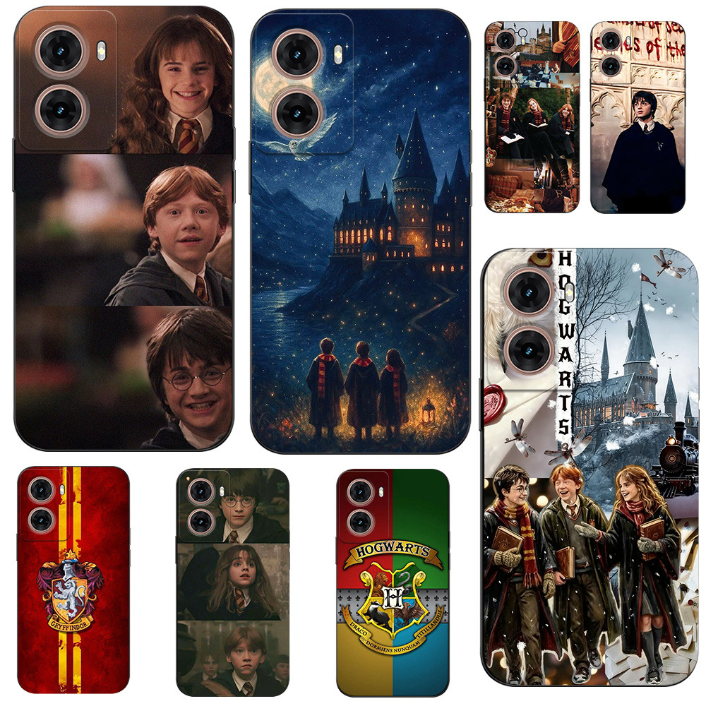 เคสสําหรับ Motorola MOTO G06 4G เคสซิลิโคนอ่อนนุ่มฝาครอบโทรศัพท์สีดํา Tpu Magic Boy wizard