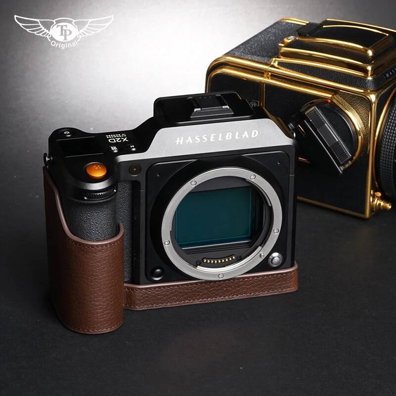 กล้อง กระเป๋ากล้องหนังแท้ครึ่งเคสสําหรับ Hasselblad X2D 100c X2D II