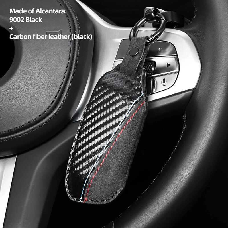 ▥ For BMW X1 U11 U12 X3 G01 G08 X5 G05 G18 I7 X7 G07 5 Series G30 G38 Made Olcantara Car Key