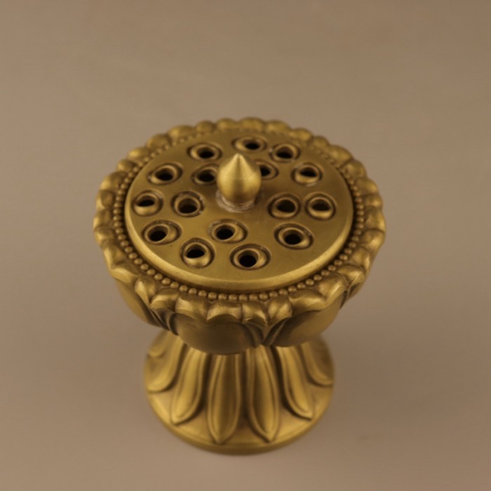 New Brass Lianhua Aroma Burner Decoration Copper Incense Coil Burner Home Decorative Creative Gift