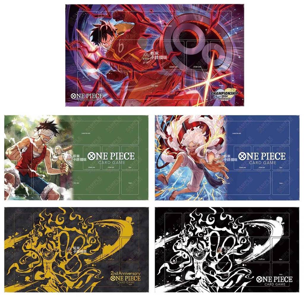 OPCG One Piece 60x35 ซม.ลิง D Luffy ผู้เล่นเดี่ยว Playmat การ์ตูนยางเกมกระดาน Home คีย์บอร์ดแผ่นรองเม้าส์ของเล่น