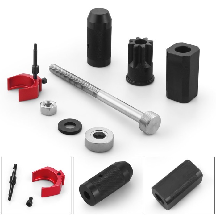 9U-7227 Injector Height Tool+9U-6891 Injector Sleeve Remover Installer Set+J-38587-a Engine Barring
