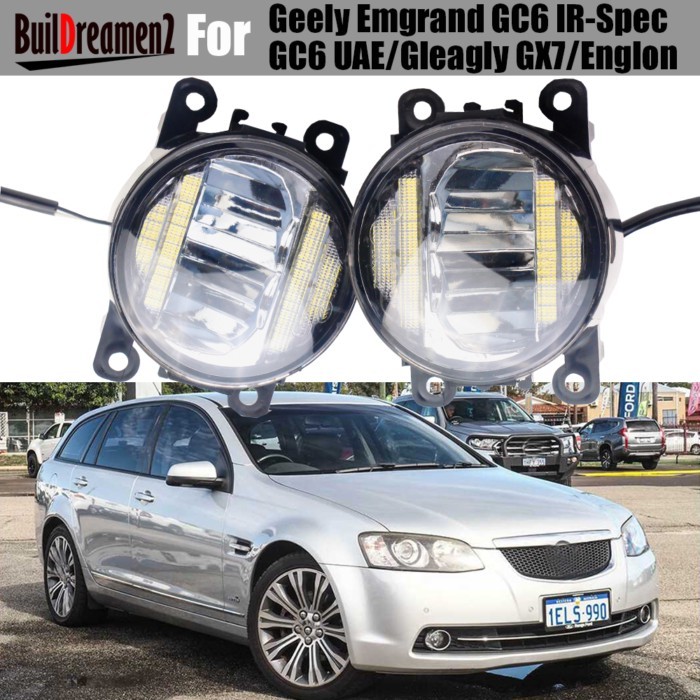 2 X 30W 4000LM Car External LED Fog Light Daytime Running Lamp DRL For Geely Emgrand Gleagly GX7/En