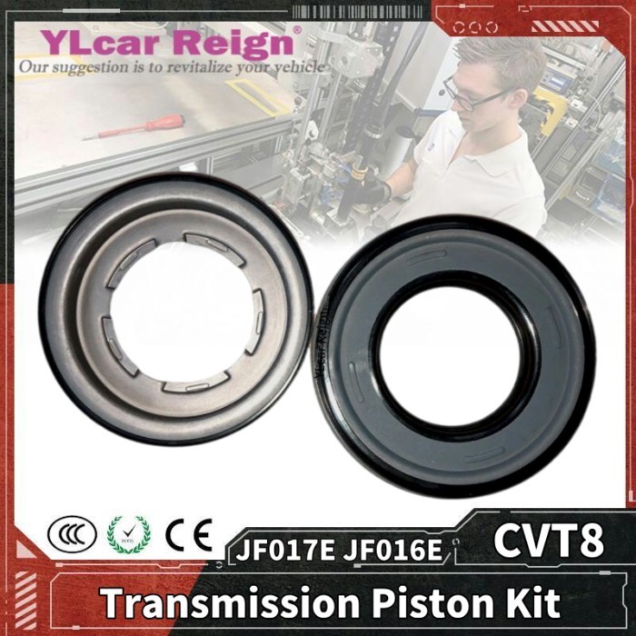 JF017E JF016E CVT8 RE0F10E RE0F10D Automatic Transmission Gearbox Piston Kit 2 Pcs/Set for Nissan R