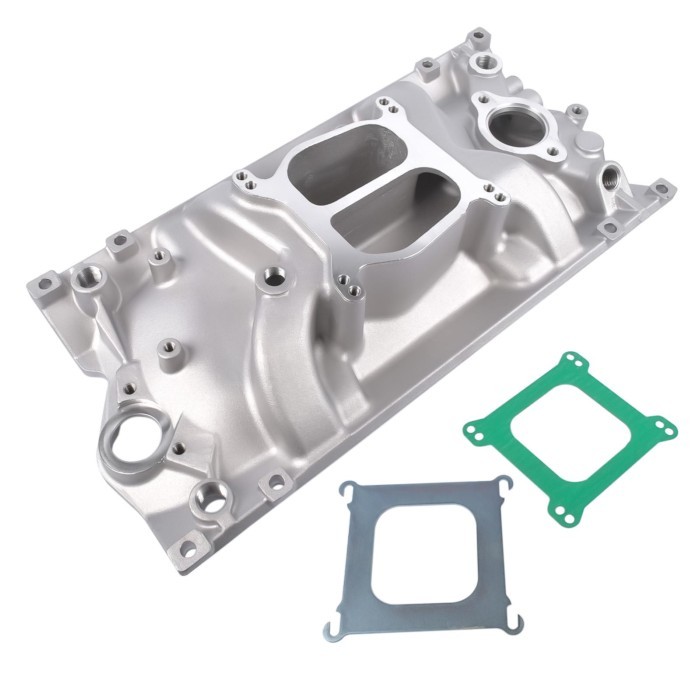 AP02 For Chevy Small Block Vortec V8 5.7L/350 Carbureted Dual Plane Intake Manifold