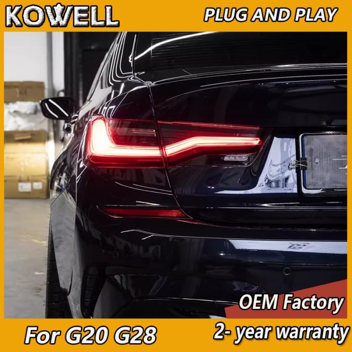 Car Styling for BMW G20 Taillights 2019-2021 BMW G20 G28 Tail Light 325i 320i G28 G20 Rear DRL Fog