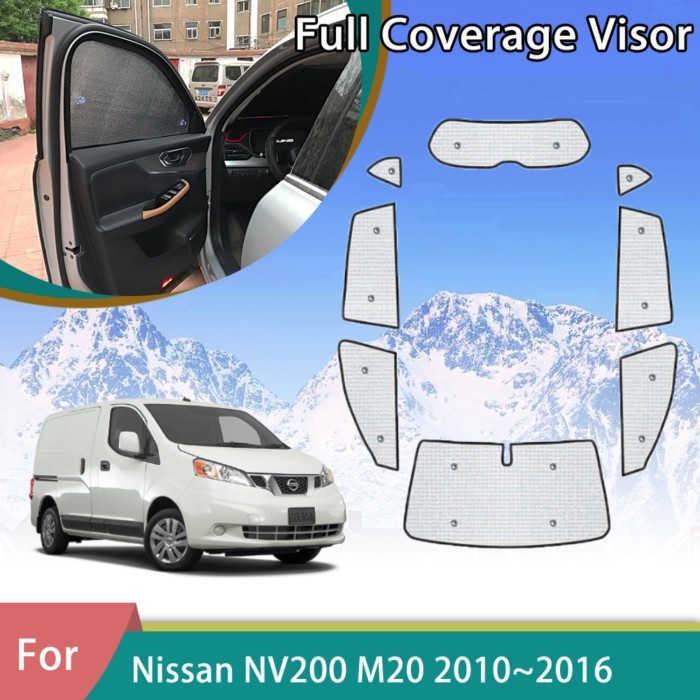 Car Anti-UV Sunshade For Nissan NV200 M20 Evalia Vanette 2011~2016 2015 Window Curtains Protection