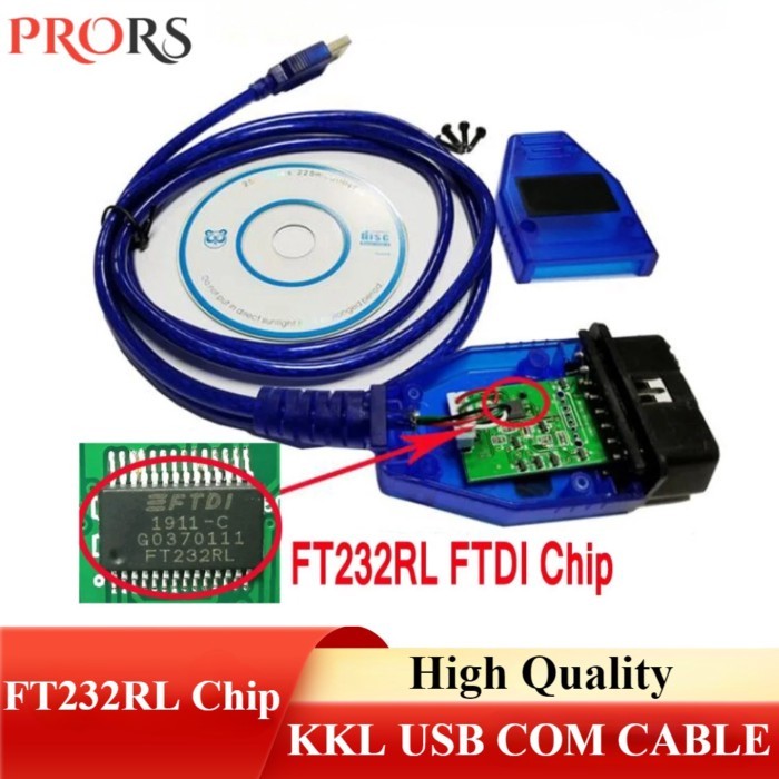 New V-AG409 FTDI FT232RL Chip for Fiat KK-L Car ECU Scanner for A-udi/S-eat/V-W/S-koda OBD2 USB Int