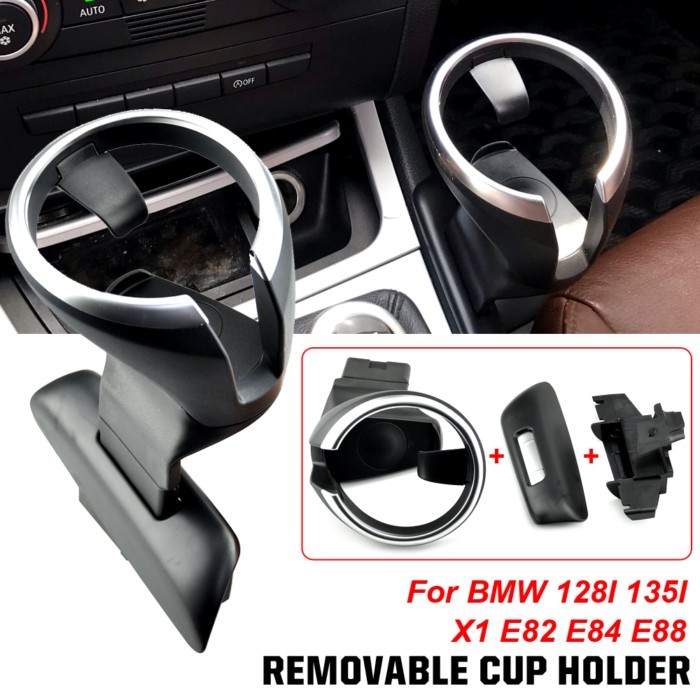 New Front Snap Cup Drink Water Phone Holder Kit For BMW 1 Series M 118i 128i X1 E81 E87 E84 E88 E82