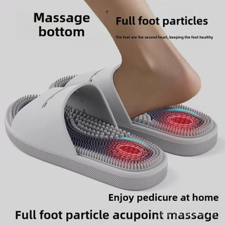 【High Quality】Unisex Outdoor Home Massage Slippers Summer Foot Reflexology Anti-Slip Sandals