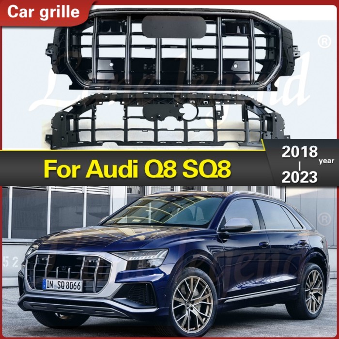 Radiator Grilles for SQ8 Style For Audi Q8 SQ8 2018 2019 2020 2021 2022 2023 Body Kit Racing Grille
