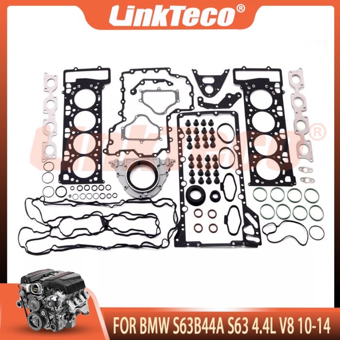 Engine Rebuild Fll Gasket Set Fit 4.4 T L V8 S63B44A For 10-14 BMW X5 X6 M E70 E71 4.4L S63 B44