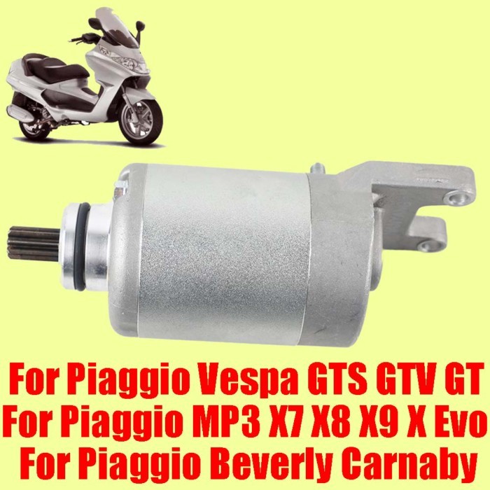 Motorcycle Engine Starter Motor 9 Teeth Gear Moto Parts For Piaggio Vespa GTS GTV GT MP3 X7 X8 X9 X