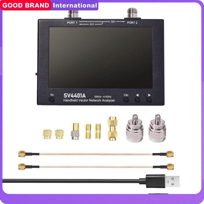SV4401A 7 inch IPS Touch LCD 50KHz ~4.4GHz Vector Network Analyzer HF VHF UHF Antenna Analyzer 100D