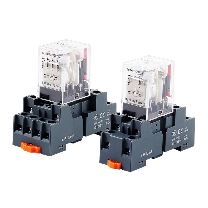 High Quality HH52P/HH54P Small Intermediate Relay MY2N-J/MY4N-J8/14 Foot Relay DC24V 220V.