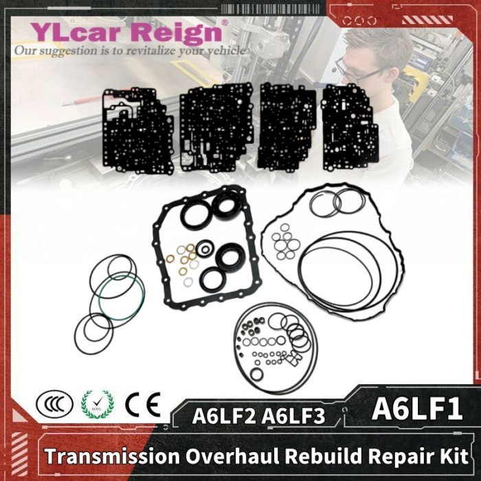 A6LF1 A6LF2 A6LF3 Automatic Transmission Gearbox Overhaul Rebuild Repair Kit Seals Gasket Fit O-rin
