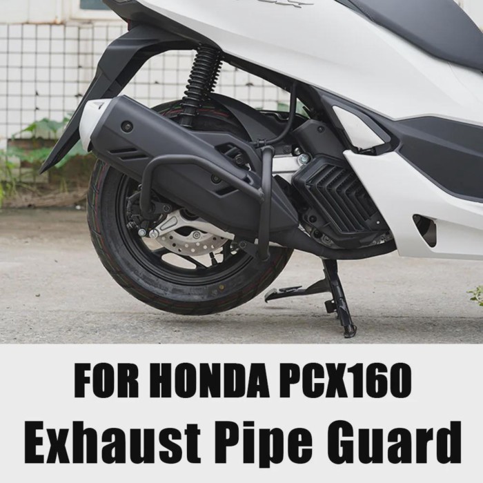 New Fit HONDA PCX160 PCX 160 Exhaust Pipe Guard Motorcycle Modified Muffler Bumper Muffler Anti-Fal