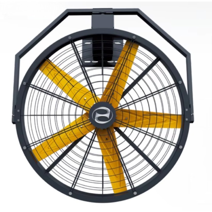 Wall Type HVLS Diameter 0.9m 1.2m Energy Saving Wall Oscillating Fan Warehouse Outdoor Use