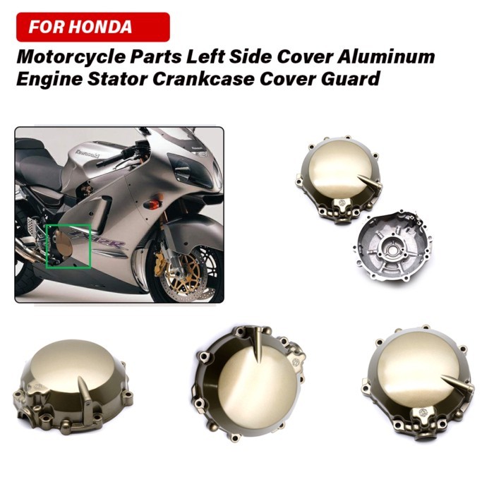 New For Kawasaki ZX12R ZX-12R 2000-2001 Motorcycle Left Crank Case Cover Engine Stator Crankcase Ga