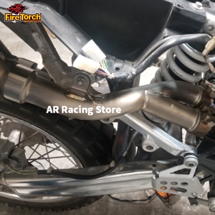 For KTM 950 Adventure S R 03-2013 950 Adventure S 990 Adventure 2006-2016 2 INTO 1 Exhaust Stainles
