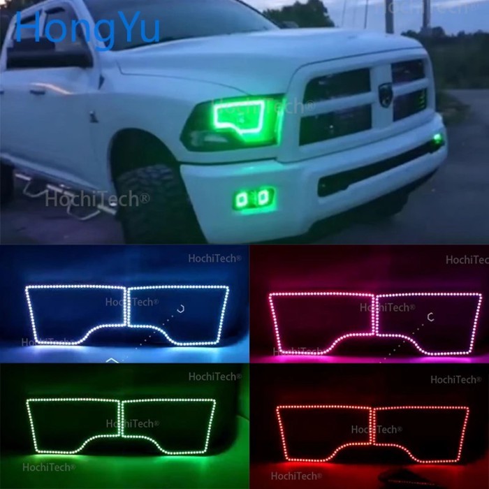 RGB Angel Eyes Multi-Color LED Ring Turnning Light DRL Car Headlight Taillight Angel Eyes For 2009-
