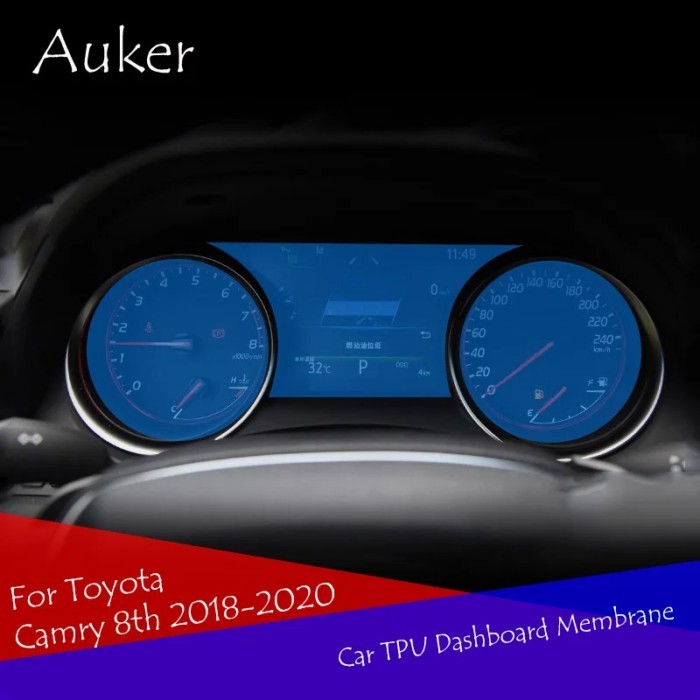 Car  Driving Dashboard Soft HD Screen Protective Film 3Pcs/Set For Toyota/Daihatsu Camry/Altis XV70