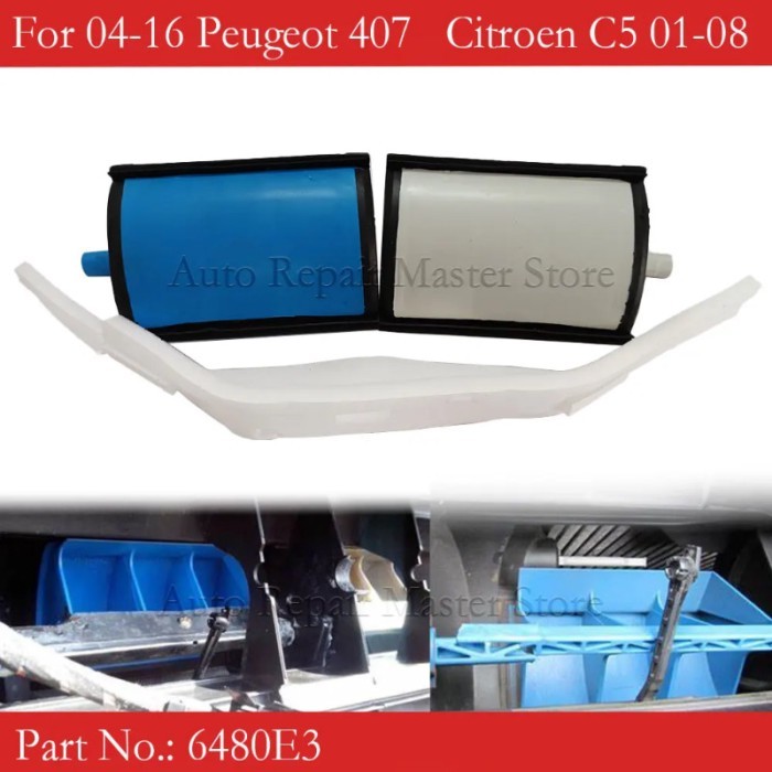 Car Dual Zone Air Conditioning Heater Flap Repair Kit 6480E3 for Peugeot 407 2004-2016 Citroen C5 2