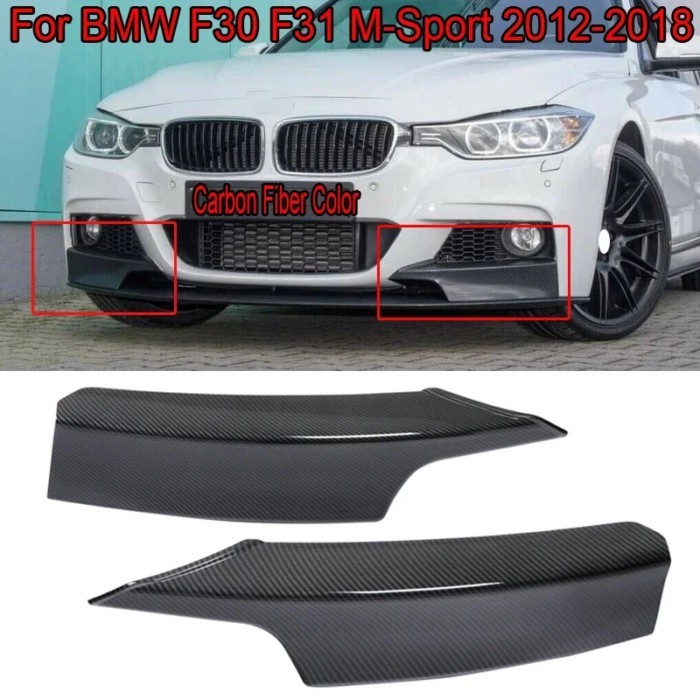 MagicKit Front Spilitter Lip for BMW F30 F31 Sedan W/ M-Tech M Sport 2012-2014 ONLY MP Model Exteri
