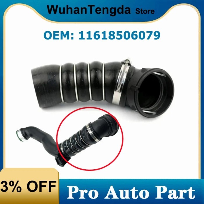 for BMW X5 E70 X6 E71 Intercooler Air Intake Turbo Hose 3.0D 3.5D 11618506079 11617796292