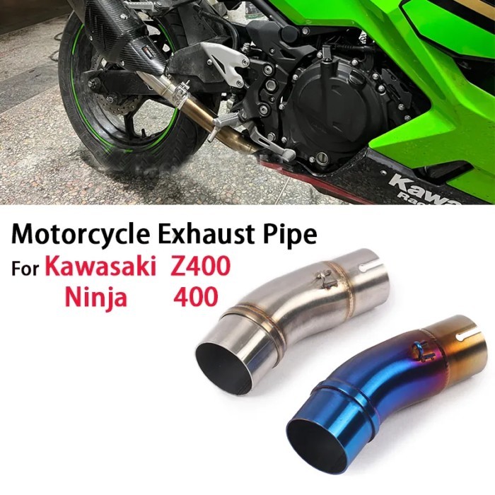 For Kawasaki Ninja 400 Ninja400 EX400 Z400 2017-2023 Motorcycle Exhaust Pipe Escape Moto Muffler Sy