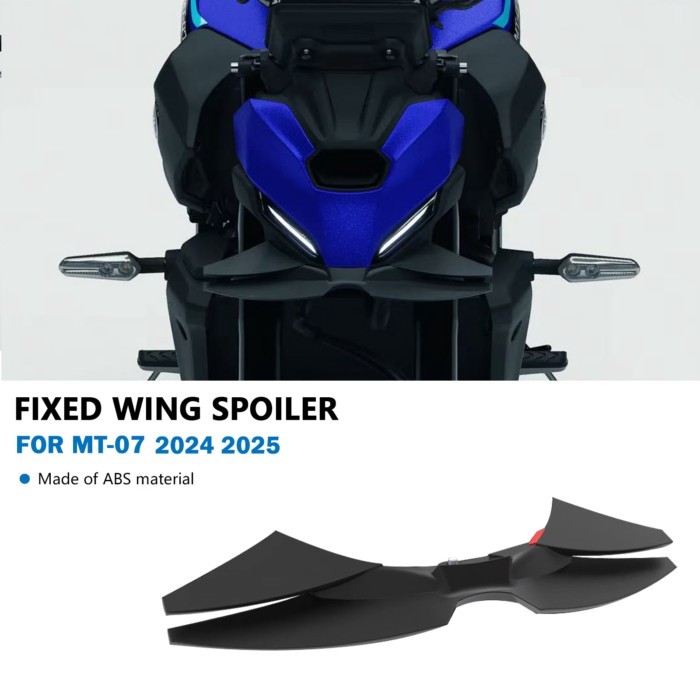 For MT-07 2024 MT07 2025 2024 mt07 Motorcycle Downforce Naked Frontal Spoilers Winglet Aerodynamic