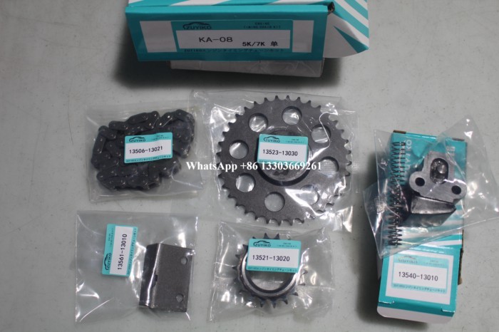 3K 4K 5K 7K TIMING CHAIN KIT FOR TOYOTA 3k 4k 5k 7k engine timing chain set 13506-13020 KA-08
