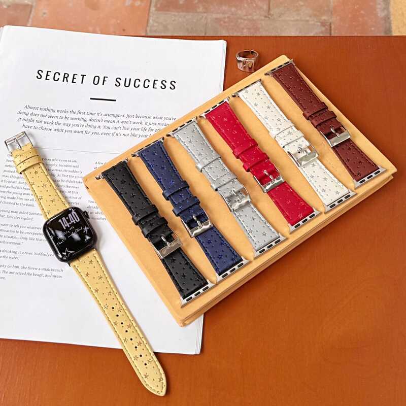 สายหนัง Gypsophila เหมาะสําหรับสาย Apple iwatch10/987654321SE Strap