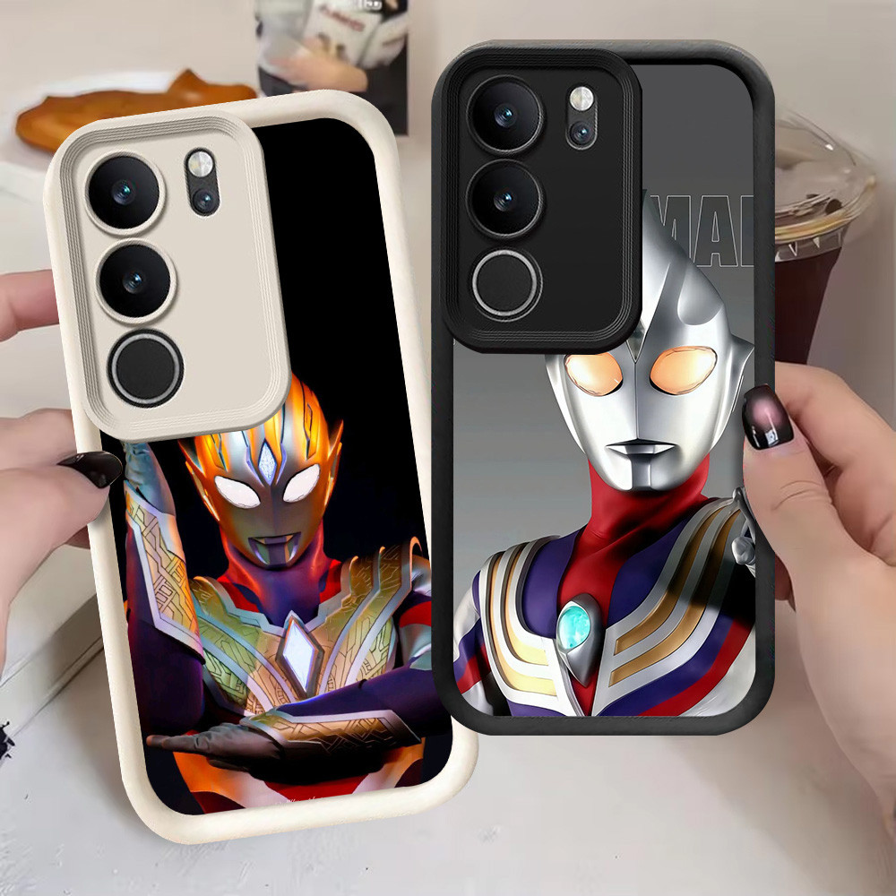 G-57 Ultraman Casing สําหรับ VIVO Y19S Pro Y21d V40 Y300 Y400 Lite 5G สีดําและสีขาว