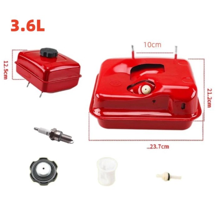 1 Set Engine Gas Tank 3.6L Fuel Tank Engine Cap Filter Replace For Honda GX200 GX140 GX160 168F Qua