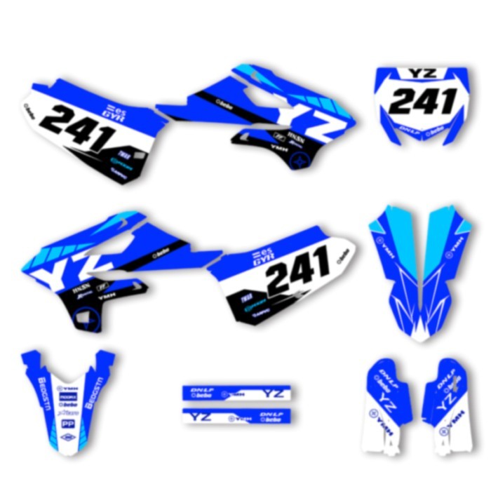 DSMTECH Custom Team Graphics Decals For 3M Stickers Kit For YAMAHA YZ85 2022 2023 2024 2025 85 006