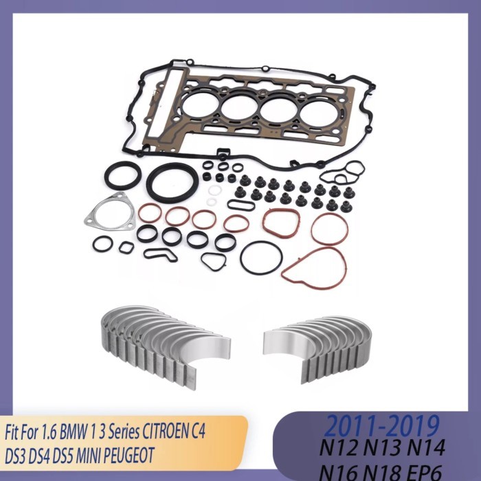 Engine Parts Cylinder Full Gasket & Bearing Set Kit Fit 1.4 1.6 L EP3 EP6 N12 N14 N16 N18 Gas 07-18