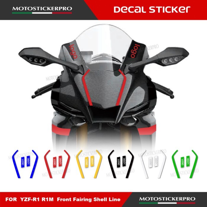 2020-2021-2024-2025 R1m Motorcycle Front Fairing Shell Line sticker Decal FOr YAMAHA YZFR1 R1 R1M 2