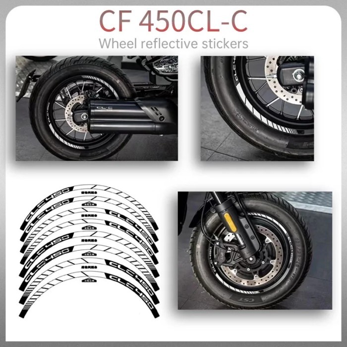 For CF 450CL-C 450CLC 450 CLC 450 CL-C CLC450 Motorcycle Accessories Wheel Hub Wheel Rim Sticker Re