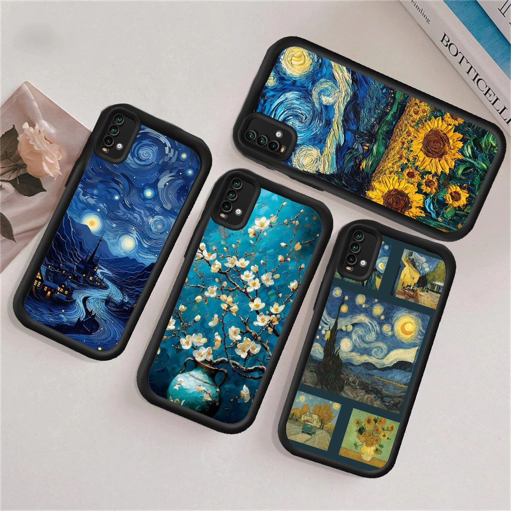 WA48 Vincent van Gogh สําหรับ Hp ชุบ Xiaomi Redmi Poco หมายเหตุ A1 A3X 13T A3 10T 11SE C61 M5S A2 NF