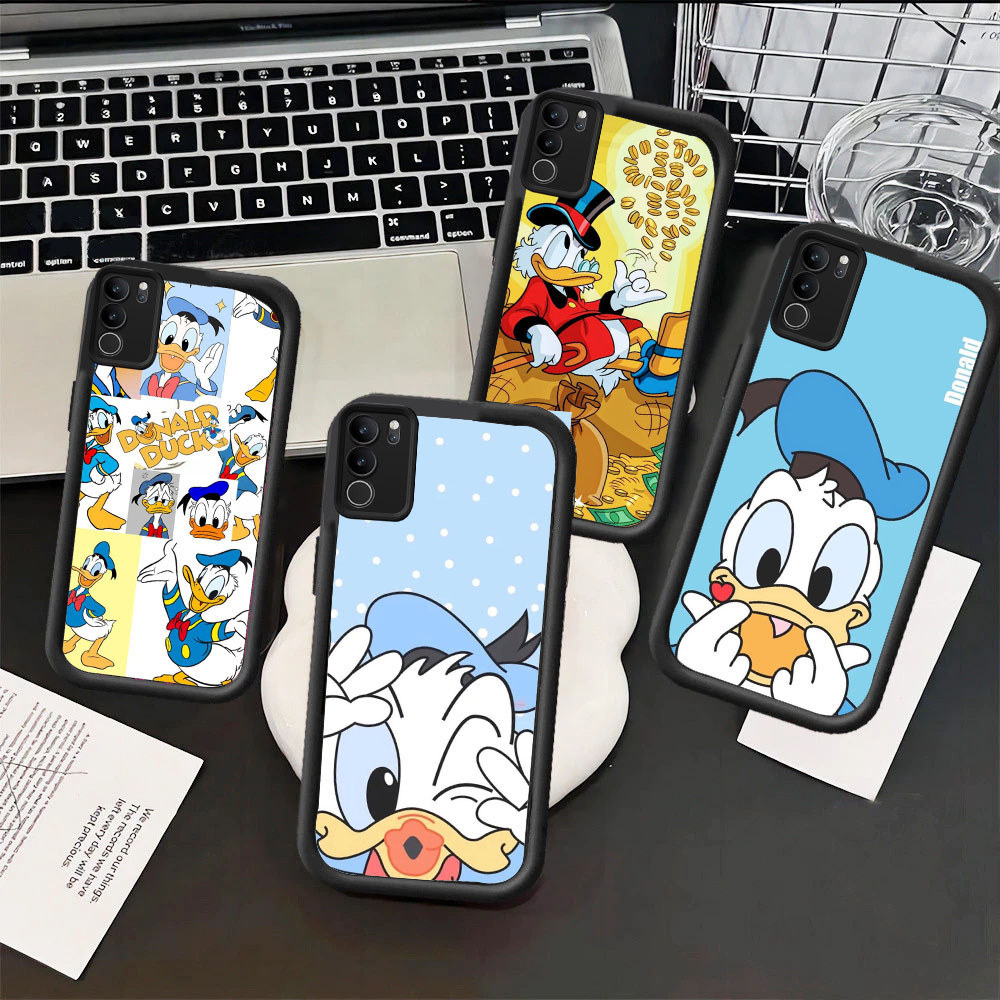 WB41 Donald Duck Casing สําหรับ Hp ชุบ VIVO Y15 Y100 V40 Y12s Y03t V9 V30 Y02a Y02 Y03 Y12 Y11s Y02t