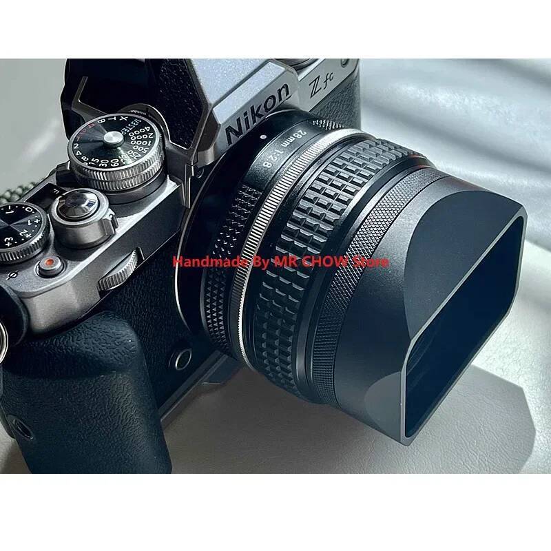 โลหะสแควร์เลนส์สําหรับ Nikon Z28mm F2.8 / Z28mm F2.8SE Z7II Z6II Z5 ZFC ZF Z50 Z7 Z6 Z9 Z8 เลนส์กล้อ
