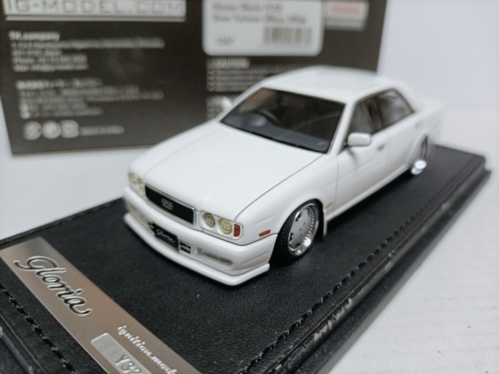 IG 1 43 Nissan Glory รถหรูรุ่น Gloria Y32 GranTurismo ล้อเค้กใหญ่