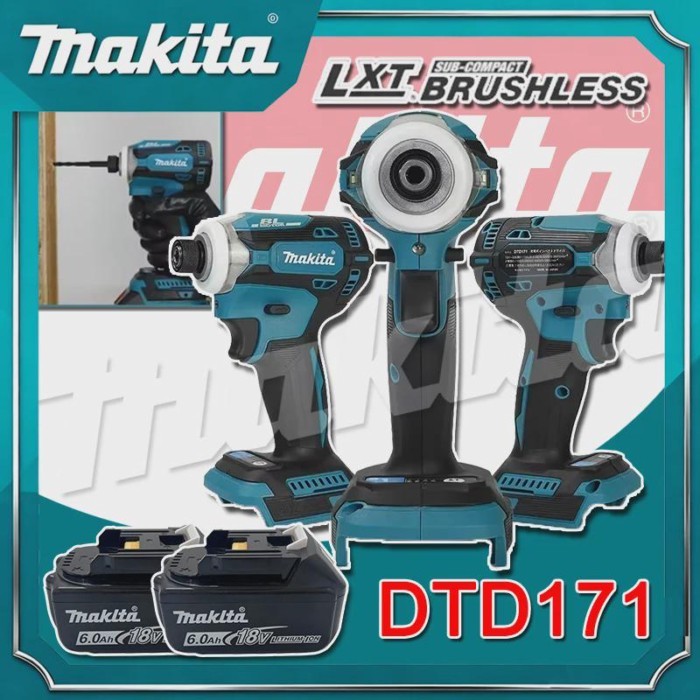 Makita DTD171 Brushless Impact Driver Rechargeable Screwdriver Drills Cordless Power Tools 18V BL M