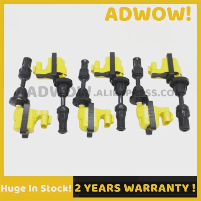 6PCS New 22448-30P00 22448-30P03 Fuel Ignition Coil For 1990-1996 Nissan 300ZX VG30DE VG30DETT 3.0L
