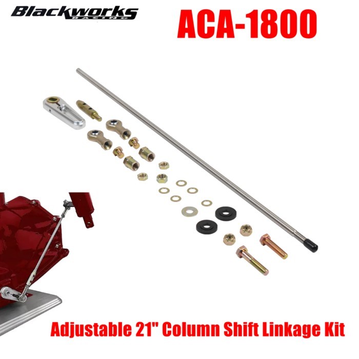 ACA-1800 21" Steering Column Shift Rod Kit Fit For GM TH-200, 200-4R, TH-350, TH-400, 4L60, 4L60E,
