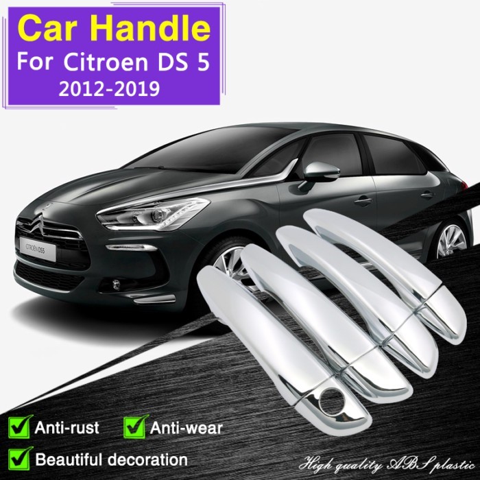 for Citroen DS5 DS 5 2012 2013 2014 2015 2016 2017 2018 2019 Chrome Door Handle Cover Car Accessori