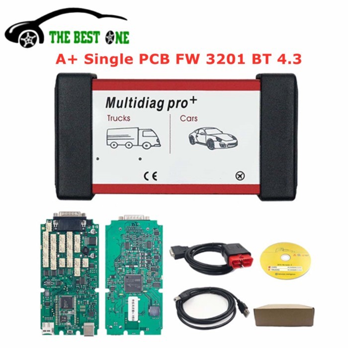 A+  Single Board FW 3201 Multidiag PRO+ Bluetooth 4.3 NEC Relay V2021.11 Keygen OBD2 Diagnostic Sca